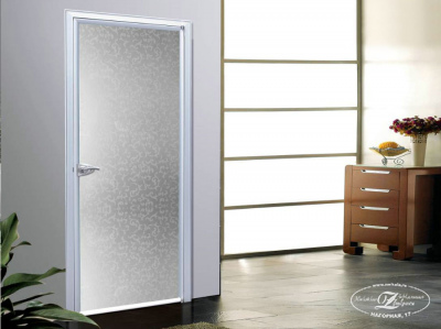 Двери триплекс из стекла с узорами